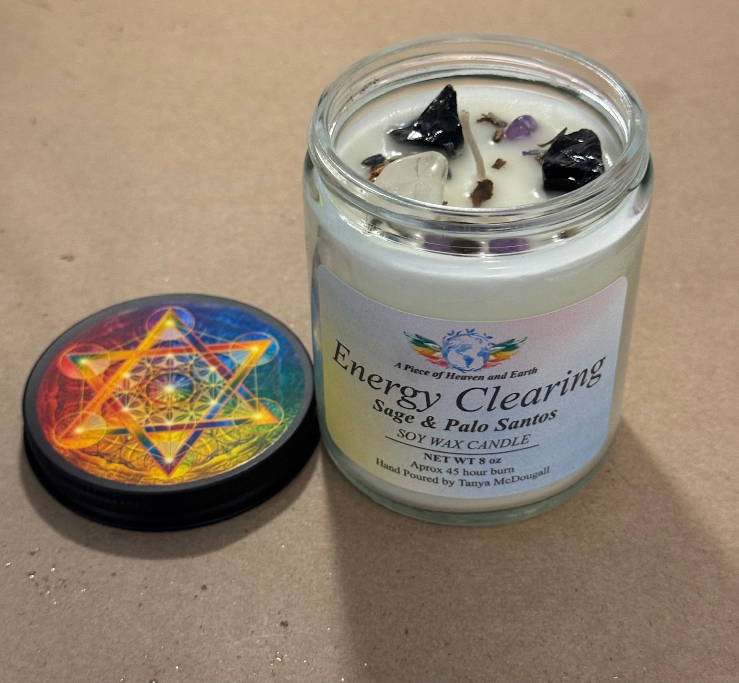 8oz - Energy Clearing Candle – Protection + Purification Ritual