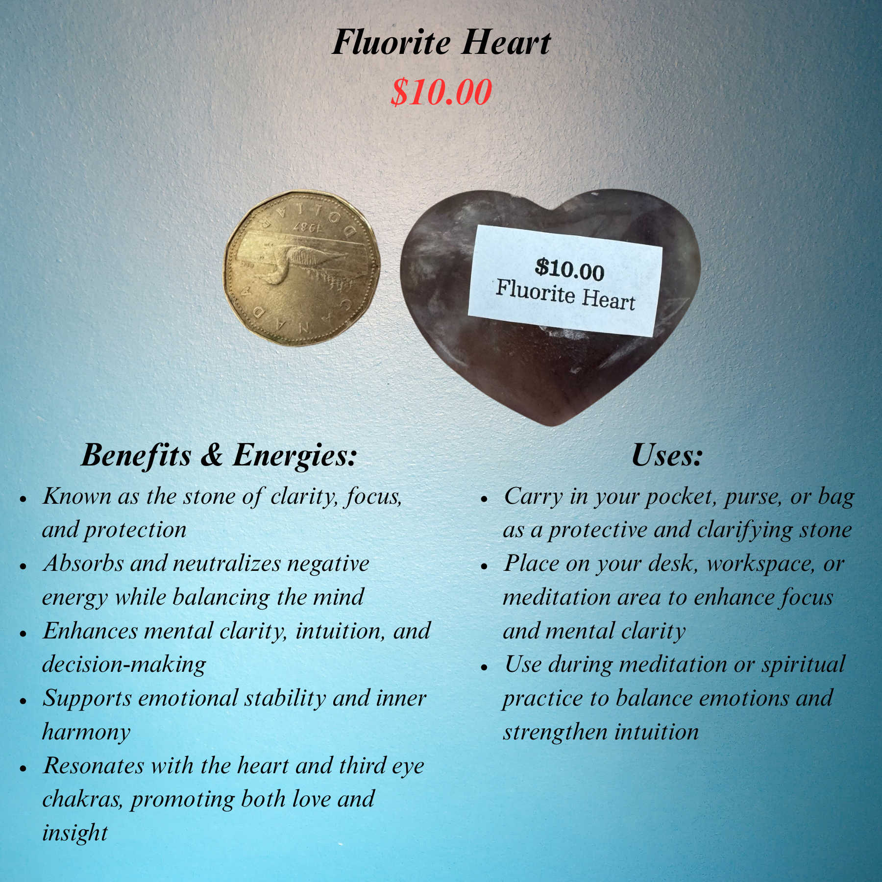Fluorite Heart