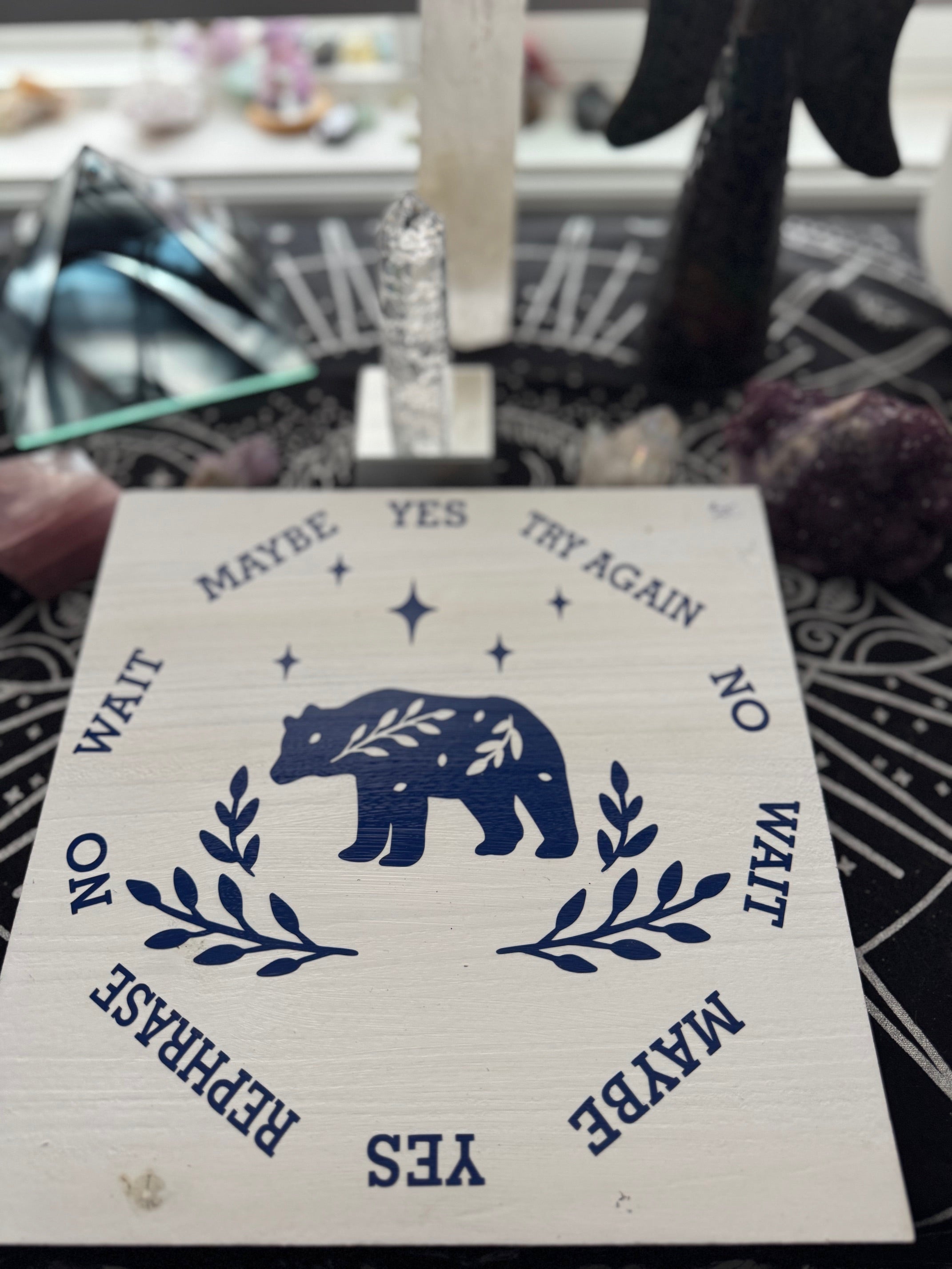 Handcrafted Pendulum Divination Board - BEAR